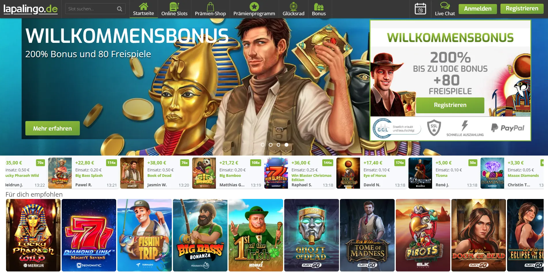 Kundenservice und Erreichbarkeit für Spieler